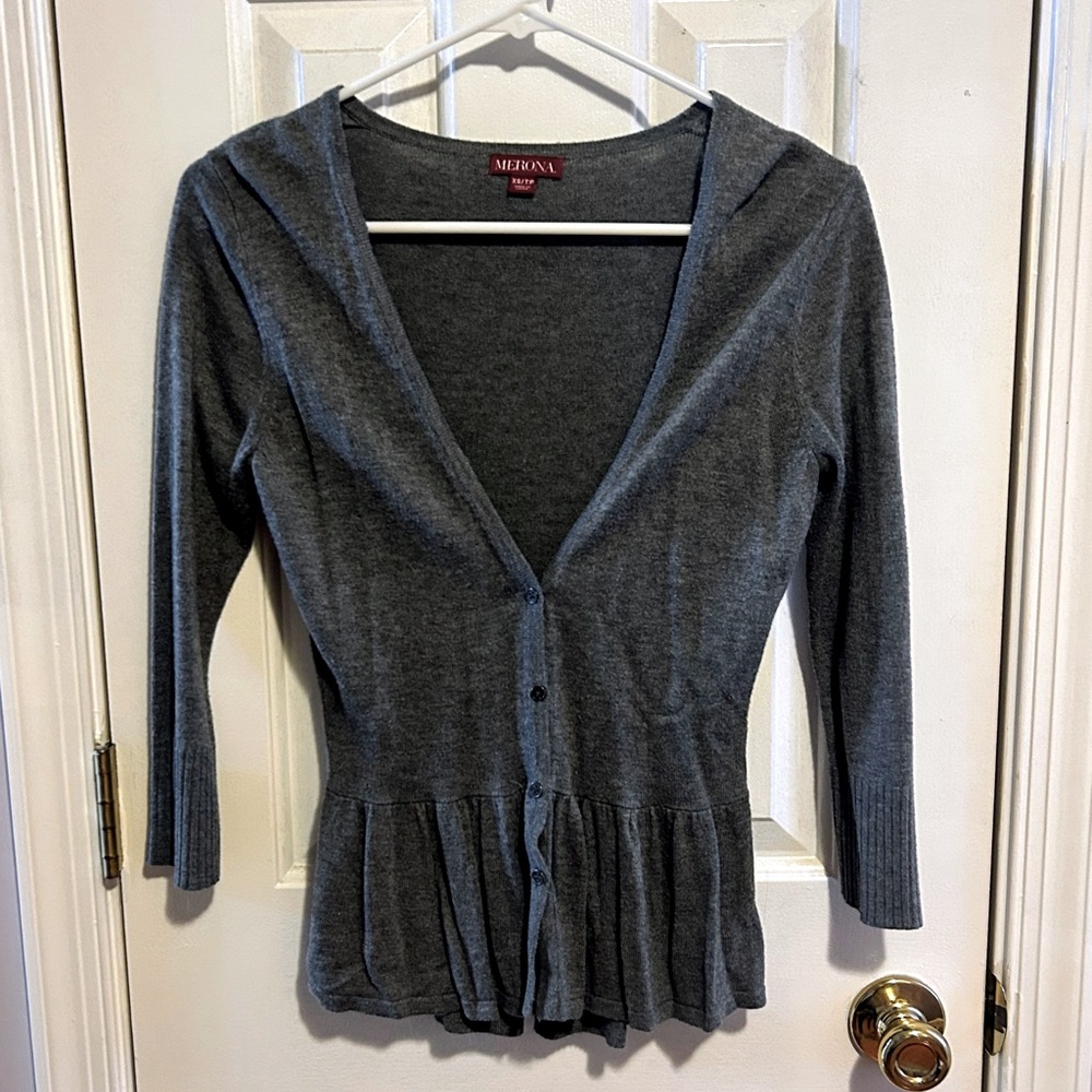 Merona Dark Grey Cardigan
